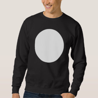 Abstrakte, unbedruckte, weiße Circle Graphics Sweatshirt