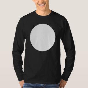 Abstrakte, unbedruckte, weiße Circle Graphics T-Shirt