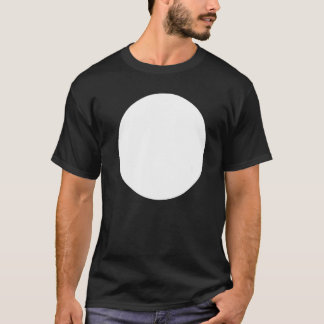 Abstrakte, unbedruckte, weiße Circle Graphics T-Shirt