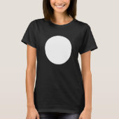 Abstrakte, unbedruckte, weiße Circle Graphics T-Shirt (Vorderseite)