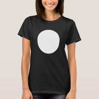 Abstrakte, unbedruckte, weiße Circle Graphics T-Shirt