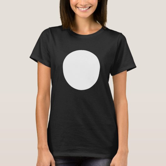 Abstrakte, unbedruckte, weiße Circle Graphics T-Shirt (Vorderseite)