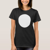 Abstrakte, unbedruckte, weiße Circle Graphics T-Shirt (Vorderseite)