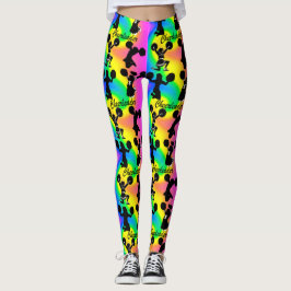 ABSTRAKTE UND FARBENE LEGGINGS