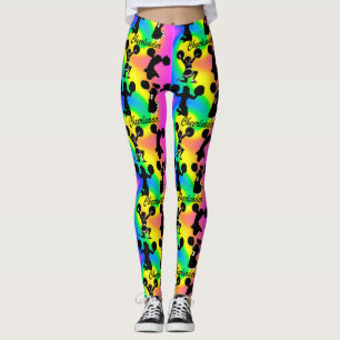ABSTRAKTE UND FARBENE LEGGINGS