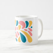 Abstrakte und farbenfrohe Formen Klassische Tasse (VorderseiteRechts)