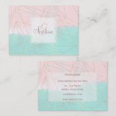 Abstrakte und goldene Dreiecke Visitenkarte (Vorne/Hinten)