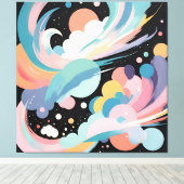 Abstrakte und moderne Kunst Leinwanddruck (Insitu (Holzboden))