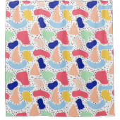 Abstrakte und moderne niedliche Kinderformen Duschvorhang (Vorderseite)