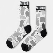 Abstrakte und moderne niedliche Kinderformen Socken (Linkes Detail)