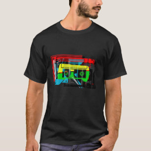 Abstrakte und zerstörte Kassetten - Musik T-Shirt