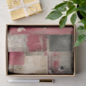 Abstrakte Uni bedrückte Florals Decoupage Seidenpapier (Geschenk)