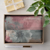 Abstrakte Uni bedrückte Florals Decoupage Seidenpapier (Geschenk)