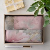 Abstrakte Uni bedrückte Florals Decoupage Seidenpapier (Geschenk)