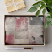 Abstrakte Uni bedrückte Florals Decoupage Seidenpapier (Geschenk)