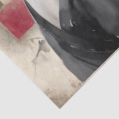 Abstrakte Uni bedrückte Florals Decoupage Seidenpapier (Ausschnitt)