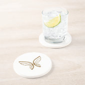Abstrakte Untersetzer der Butterfly-Silhouette (Seite)