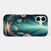 Abstrakte Unterwasserhöhle iPhone 16 Hülle (Rückseite (Horizontal))