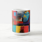 Abstrakte urbane Blöcke Kaffeetasse (Mittel)
