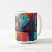 Abstrakte urbane Blöcke Kaffeetasse (VorderseiteRechts)
