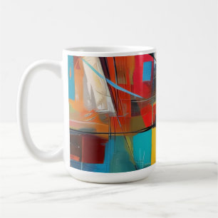 Abstrakte urbane Blöcke Kaffeetasse
