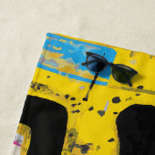 Abstrakte urbane Graffiti-Splash-Kunst Strandtuch (Beispiel)