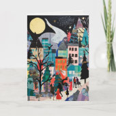 Abstrakte Urlaubsplankarte Feiertagskarte (Vorderseite)