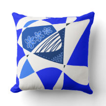 Abstrakte US Flagge: Blauweiß