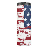 Abstrakte US-Flagge Thermosbecher (Rückseite)