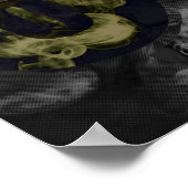 Abstrakte Vape-Wolken Poster (Ecke)