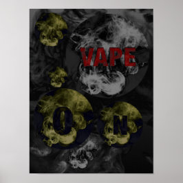 Abstrakte Vape-Wolken Poster