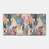 Abstrakte Vase Vase Kunst-Design in warmen Pastell Schreibtischunterlage (Vorderseite)