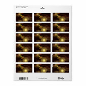 Abstrakte Verbindung Adressaufkleber (Vorne)