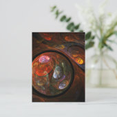 Abstrakte Verbindung Art Postkarte (Stehend Vorderseite)