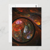 Abstrakte Verbindung Art Postkarte (Vorne/Hinten)