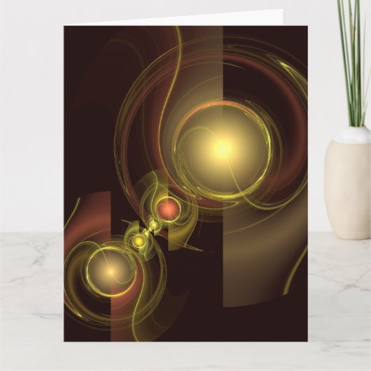 Abstrakte Verbindung Dankeskarte (Vorderseite)