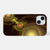 Abstrakte Verbindung iPhone 15 Hülle (Rückseite (Horizontal))