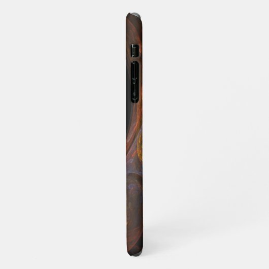 Abstrakte Verbindung iPhone Hülle (Linke Seite)