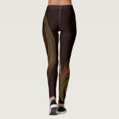 Abstrakte Verbindung Leggings (Rückseite)