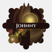 Abstrakte Verbindung Ornament Karte (Rückseite)