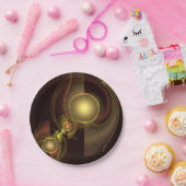 Abstrakte Verbindung Pappteller (Party)