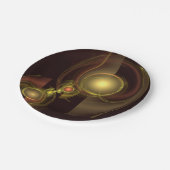 Abstrakte Verbindung Pappteller (Schrägansicht)