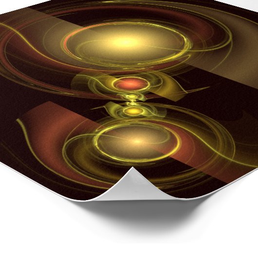 Abstrakte Verbindung Poster (Ecke)