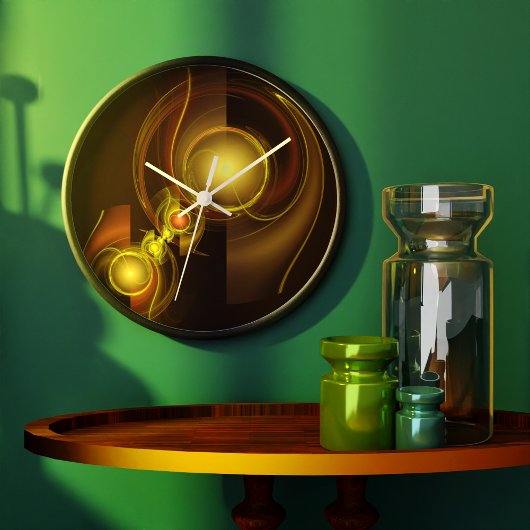 Abstrakte Verbindung Runde Große Wanduhr