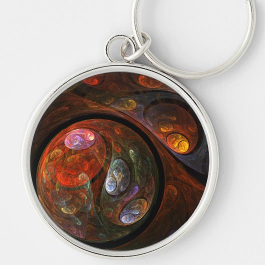 Abstrakte Verbindung Schlüsselanhänger (Vorne)