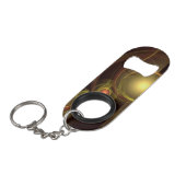 Abstrakte Verbindung Schlüsselanhänger Flaschenöffner (Vorderseite Schrägansicht)