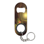 Abstrakte Verbindung Schlüsselanhänger Flaschenöffner (Rückseite)