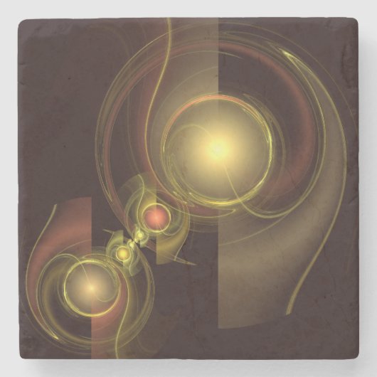 Abstrakte Verbindung Steinuntersetzer (Vorderseite)