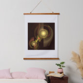 Abstrakte Verbindung Wandteppich Mit Holzrahmen (Schlafzimmer)