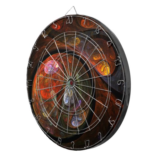 Abstrakte Verbindungsart Dartscheibe (Vorderseite rechts)